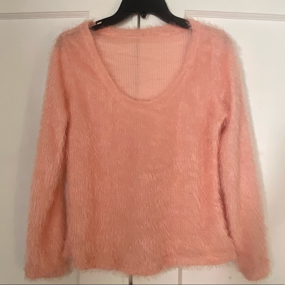 Feathered Pink Long Sleeve